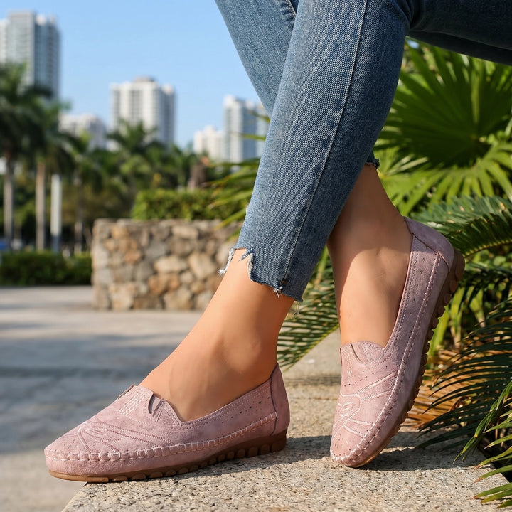 Pink Jinkang Elena Flat Loafers 1