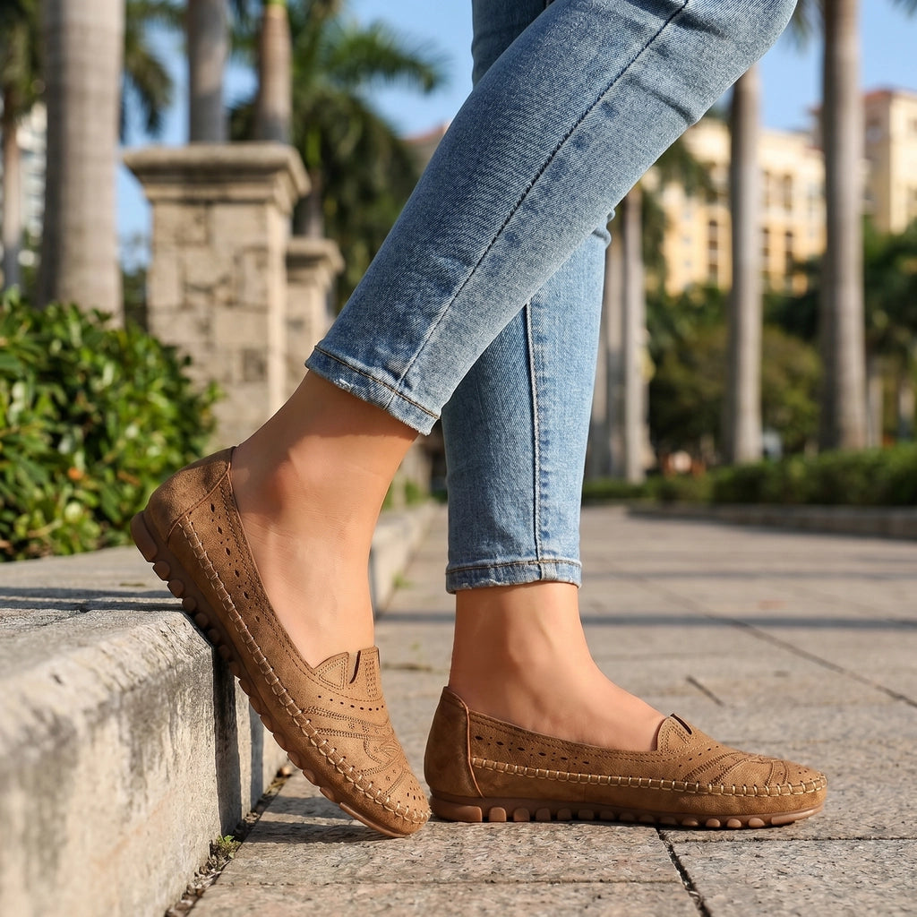 Camel Jinkang Elena Flat Loafers 1