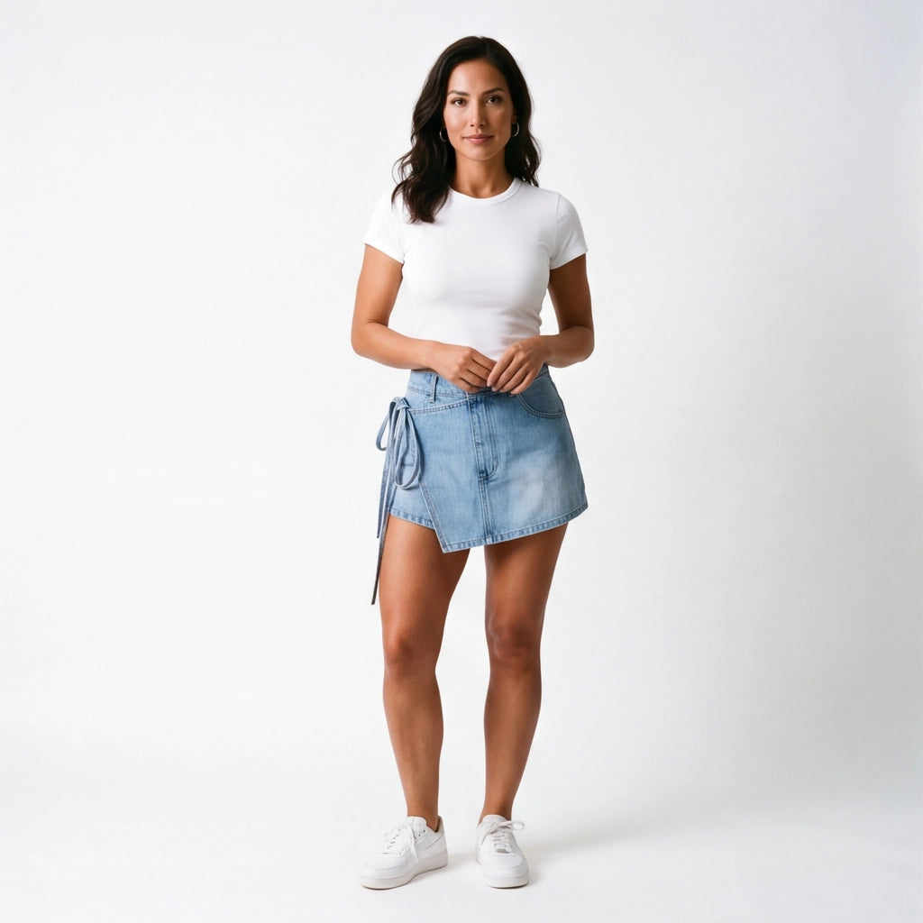 Blue Lena Denim Skirt 7