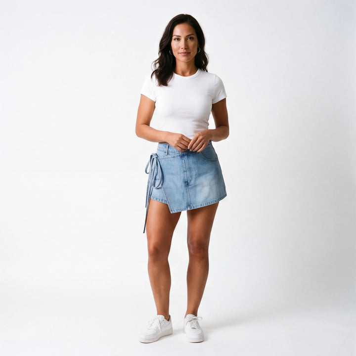 Blue Lena Denim Skirt 7