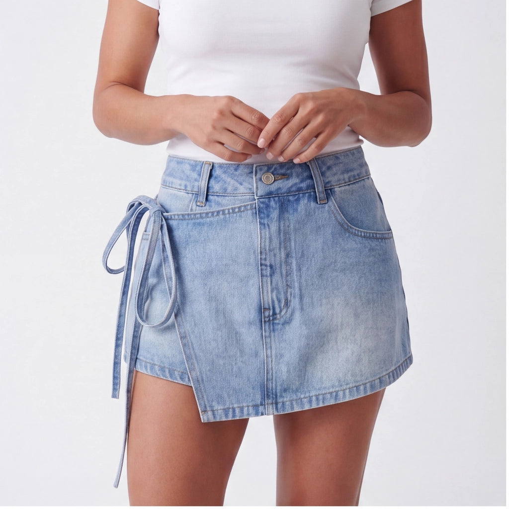 Blue Lena Denim Skirt 8