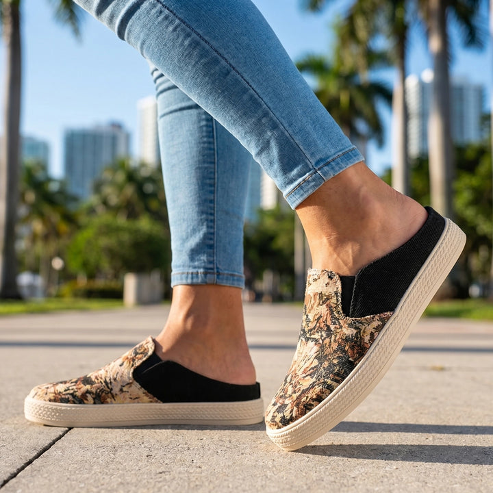 Black Finley Knit Mules 1