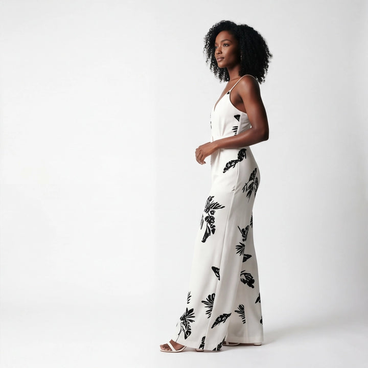 Ivory Sienna Floral Belted Jumpsuit 4