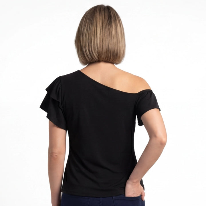 Sloane Ruffle Asymmetric Top
