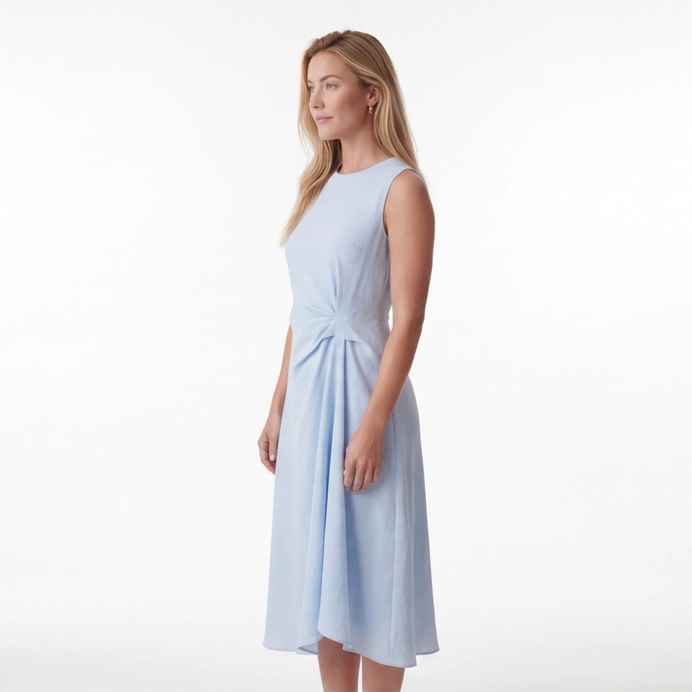 Sky Blue Julianna Ribbed Midi Dress 2