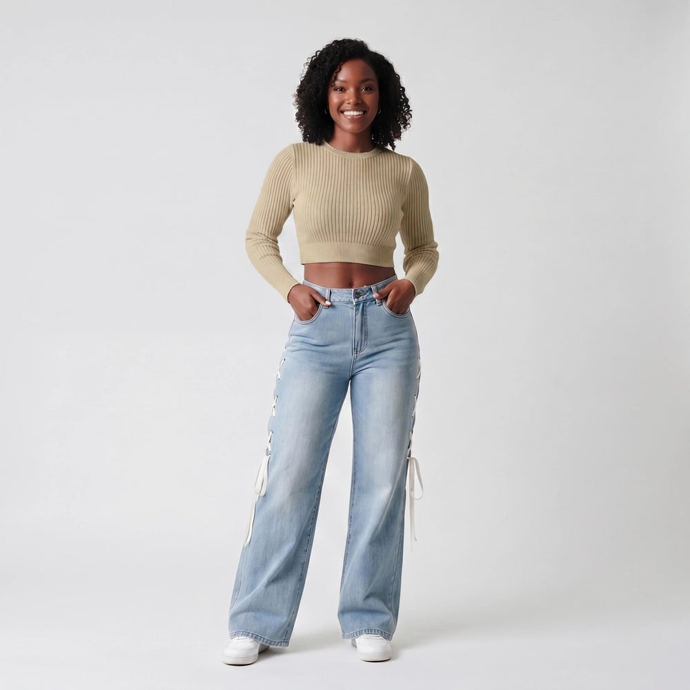 Jaxon Cotton Wide Jeans