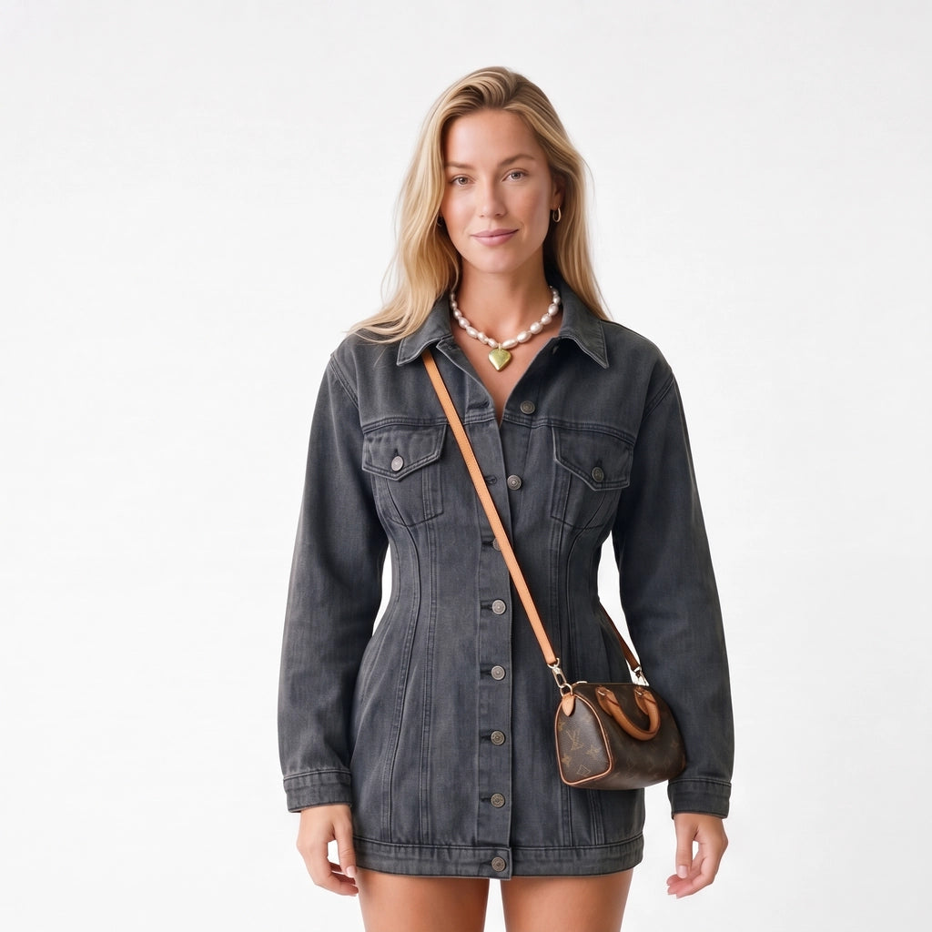 Sloane Denim Shirt Dress