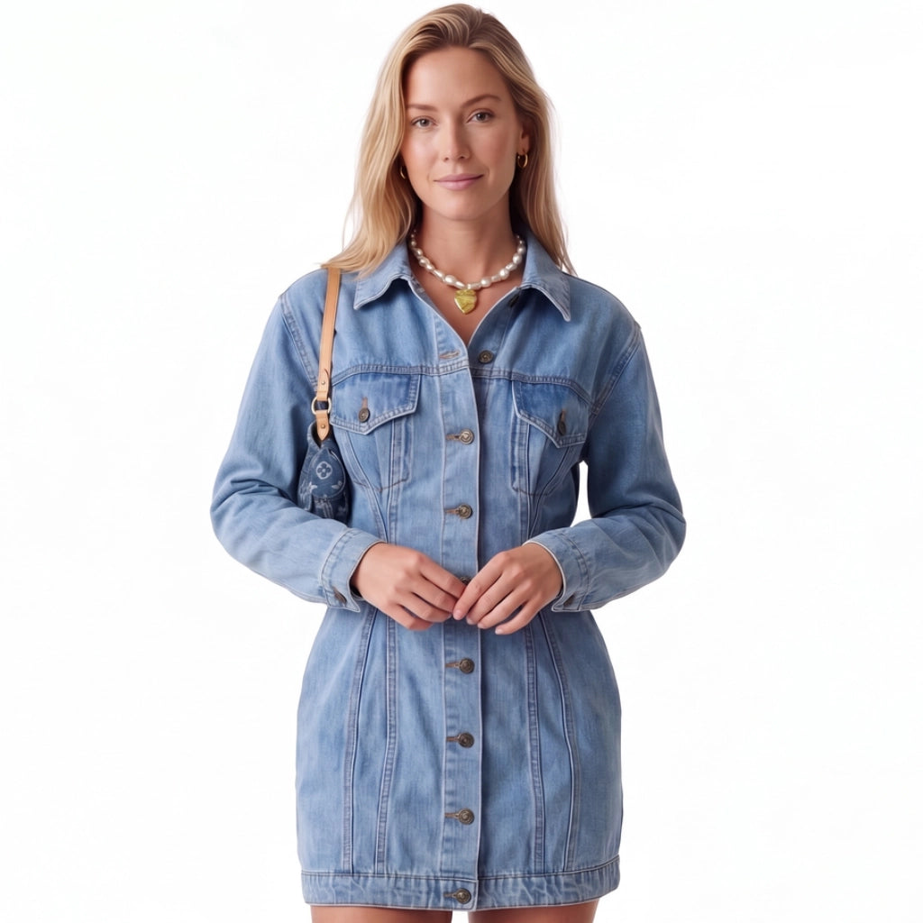 Camille Denim Shirt Dress