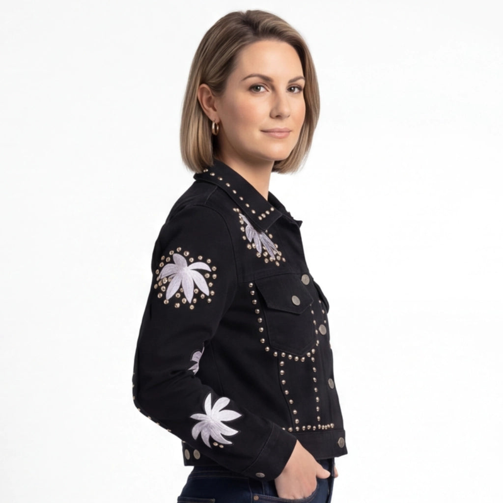 Sloane Denim Cropped Jacket