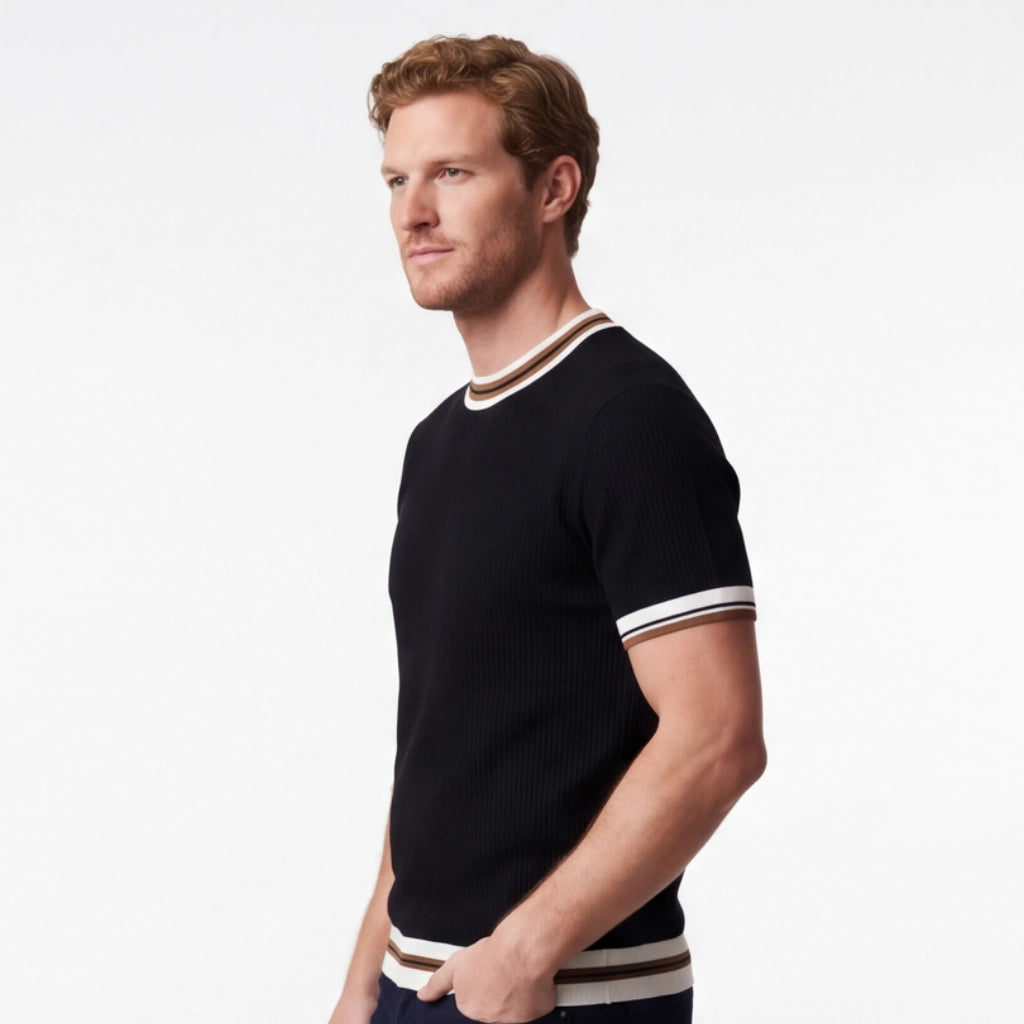 Navarro Striped Knit T-Shirt