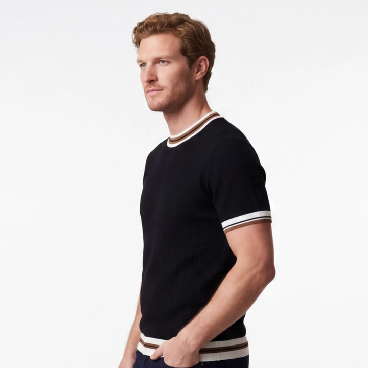 Navarro Striped Knit T-Shirt
