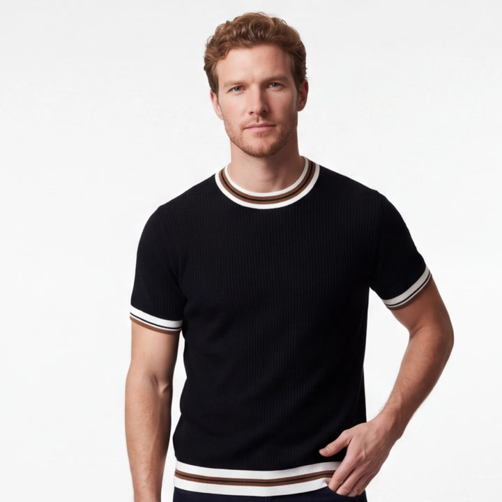 Navarro Striped Knit T-Shirt