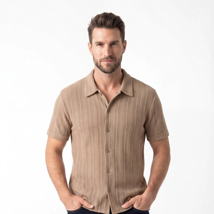 Bryant Cut-Out Short-Sleeve Shirt