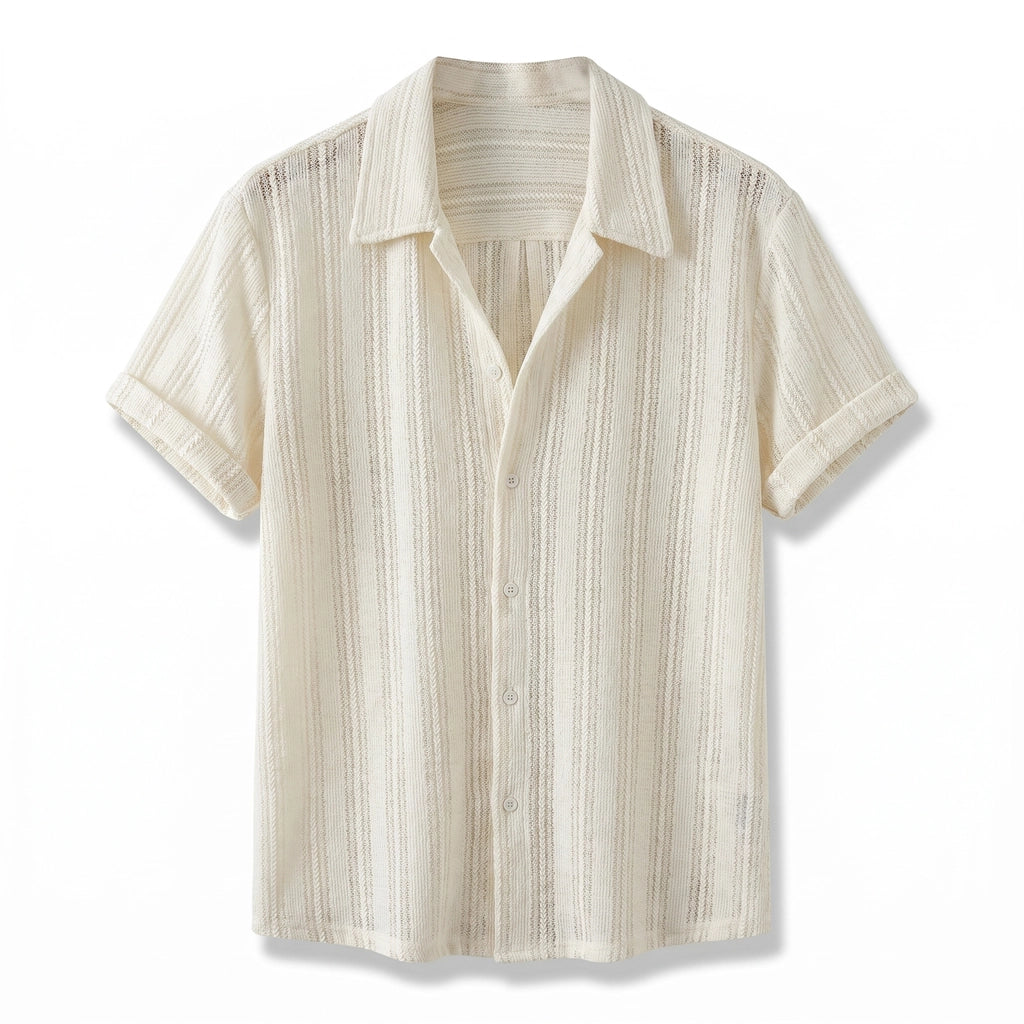 Apricot Bryant Cut-Out Short-Sleeve Shirt 1