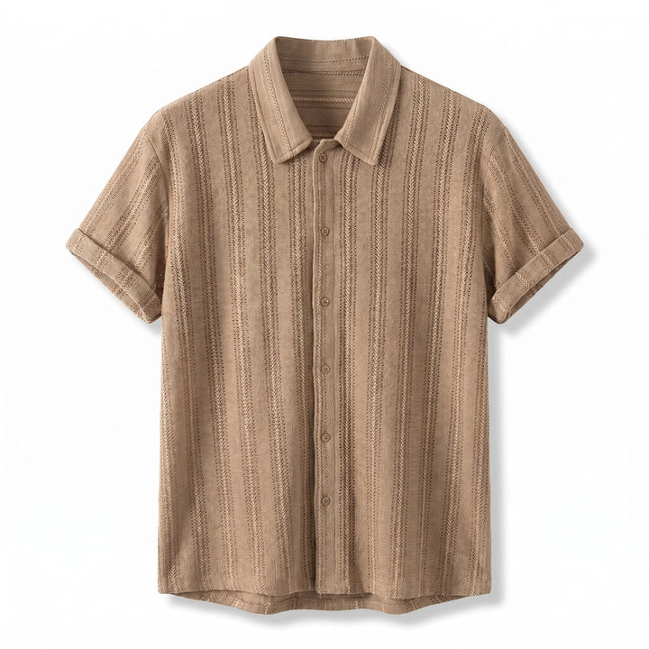 Khaki Bryant Cut-Out Short-Sleeve Shirt 1