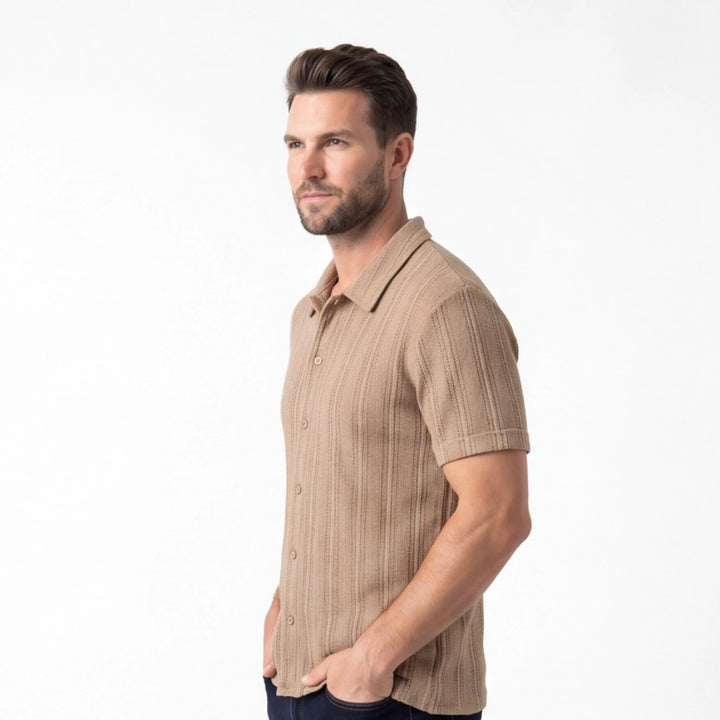 Bryant Cut-Out Short-Sleeve Shirt