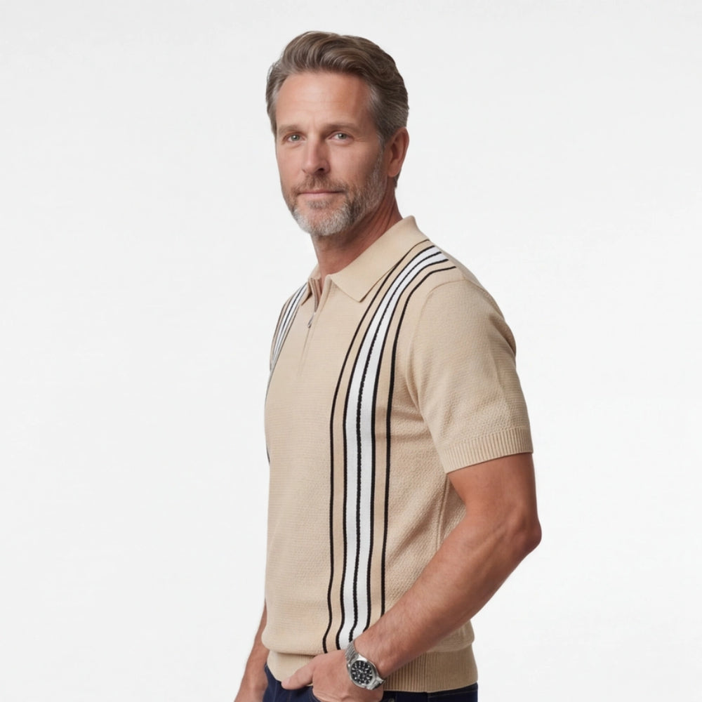 Trent Jacquard Knit Polo