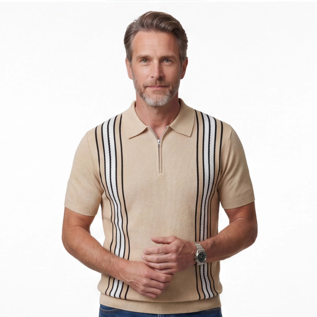 Trent Jacquard Knit Polo