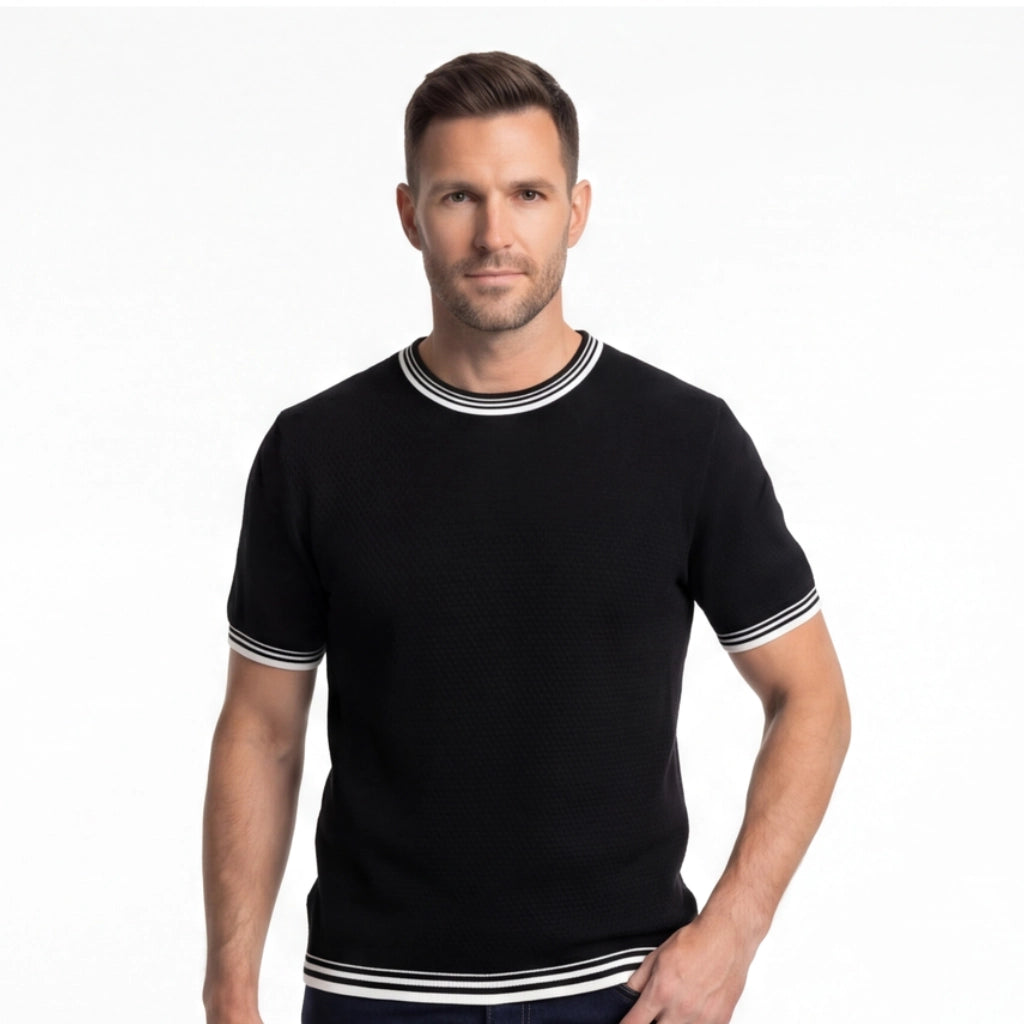 Creighton Striped Knit T-Shirt