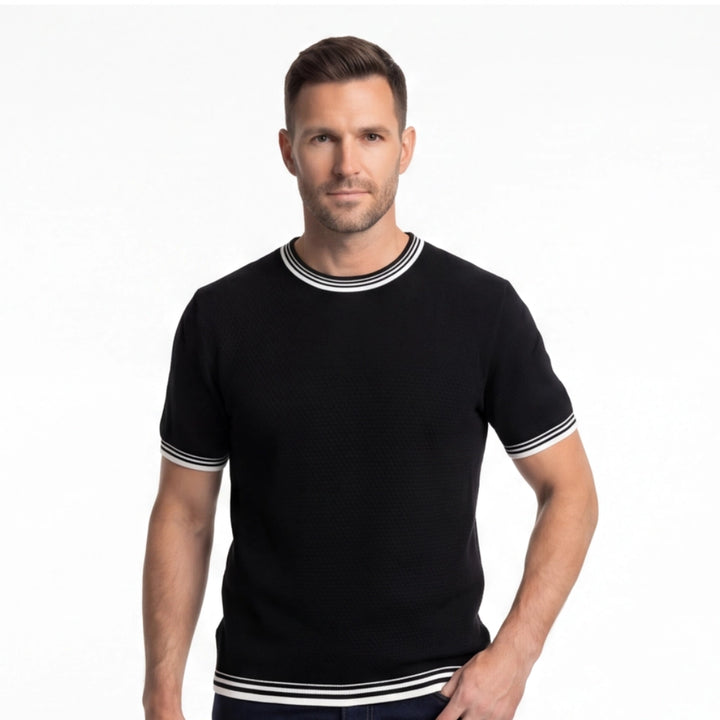 Creighton Striped Knit T-Shirt