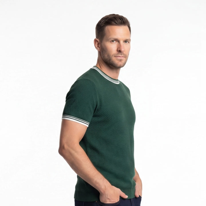 Creighton Striped Knit T-Shirt