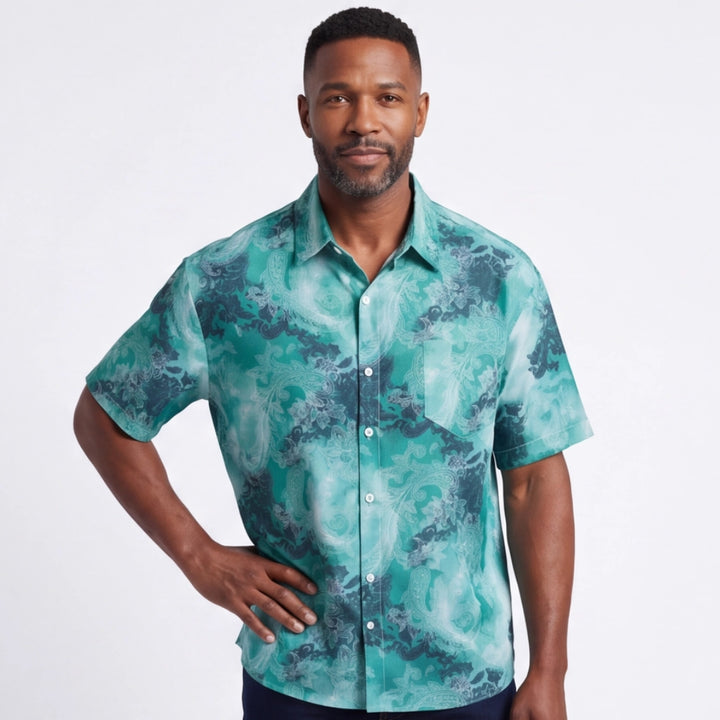 Leopold Floral Print Short-Sleeve Shirt