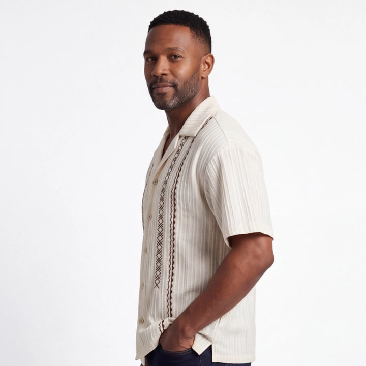 Sargent Color-Block Cuban Shirt