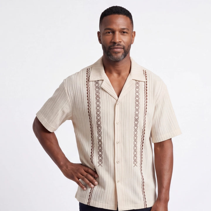 Sargent Color-Block Cuban Shirt