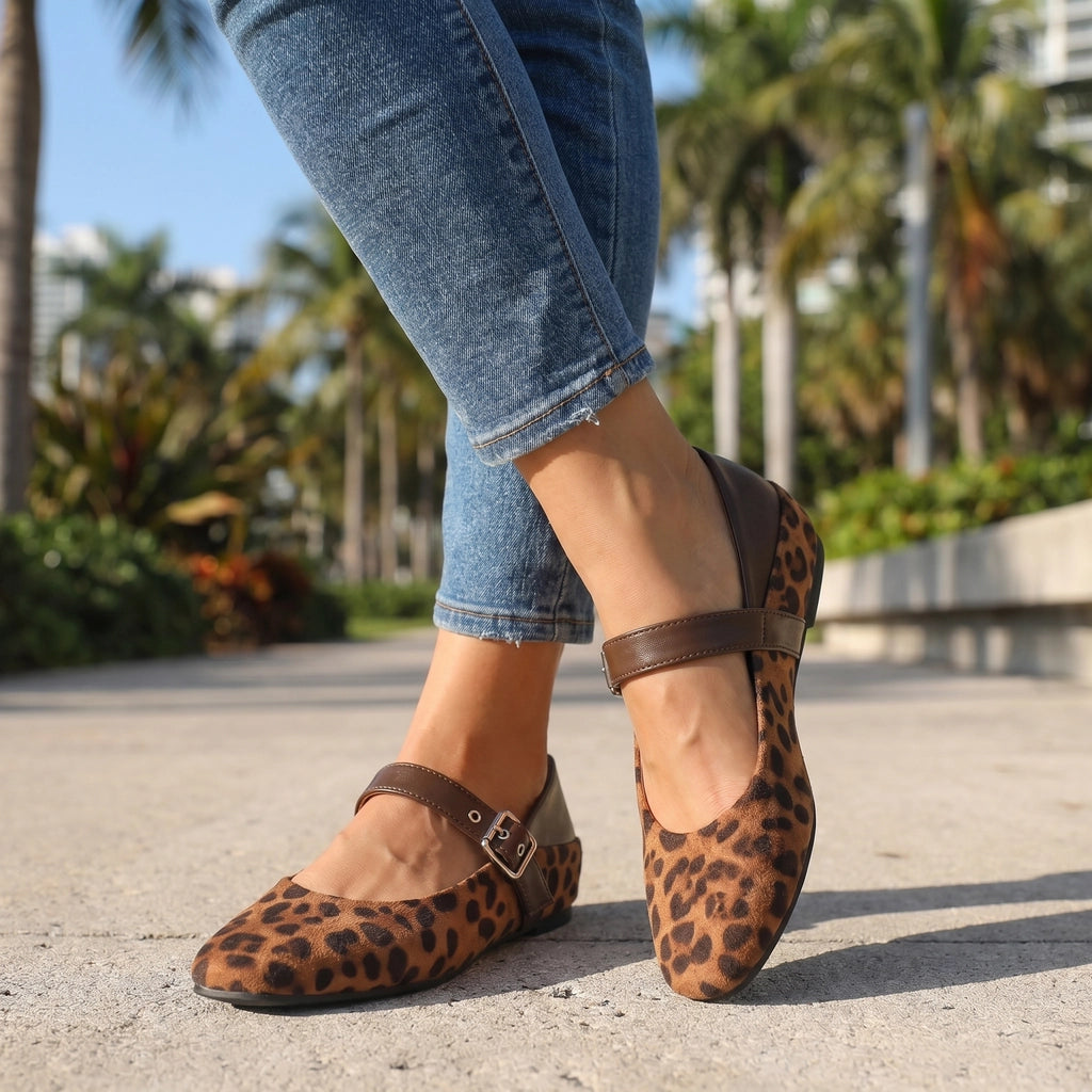 Brown Gallagher Leopard Mary Janes 3