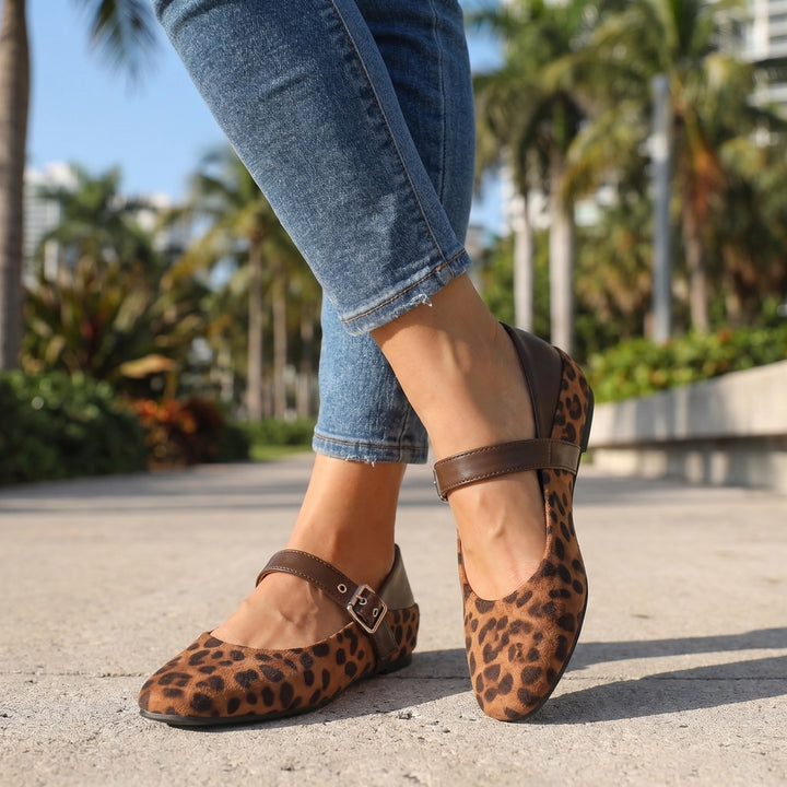 Brown Gallagher Leopard Mary Janes 3