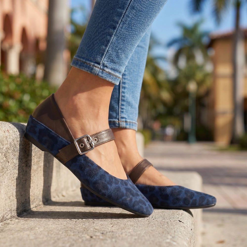 Navy Gallagher Leopard Mary Janes 3