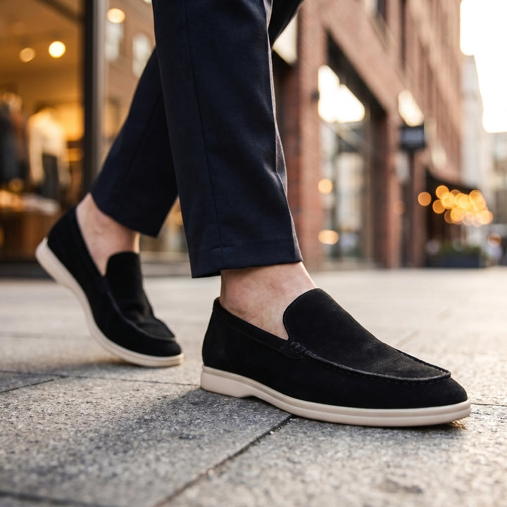 Black Lorenzo Italian Loafers 4