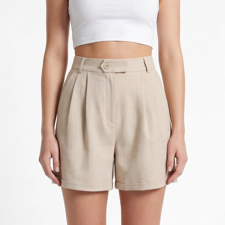 Apricot Kitteridge Wide-Leg Tailored Shorts 4