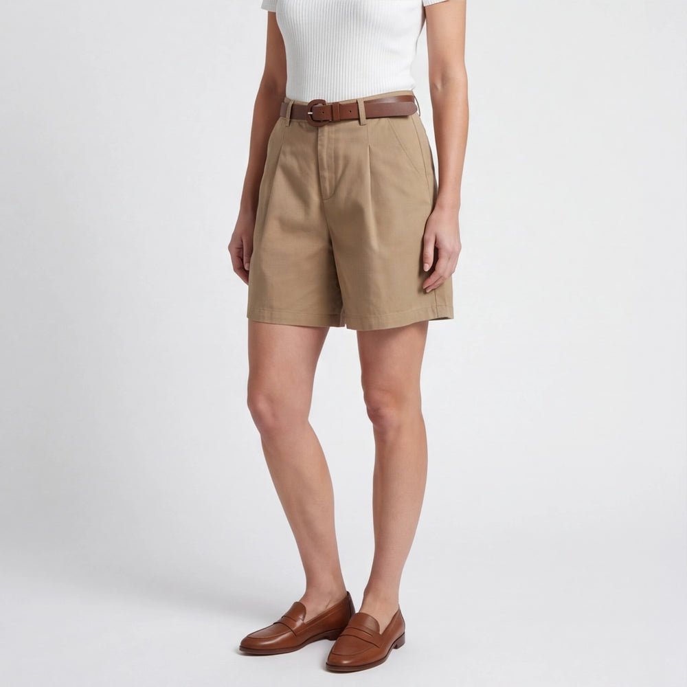 Khaki Cornwall Wide-Leg Cargo Shorts 3