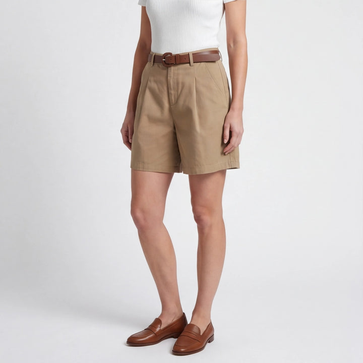 Khaki Cornwall Wide-Leg Cargo Shorts 3