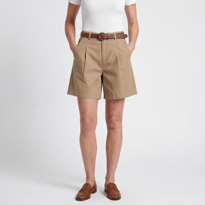 Khaki Cornwall Wide-Leg Cargo Shorts 2