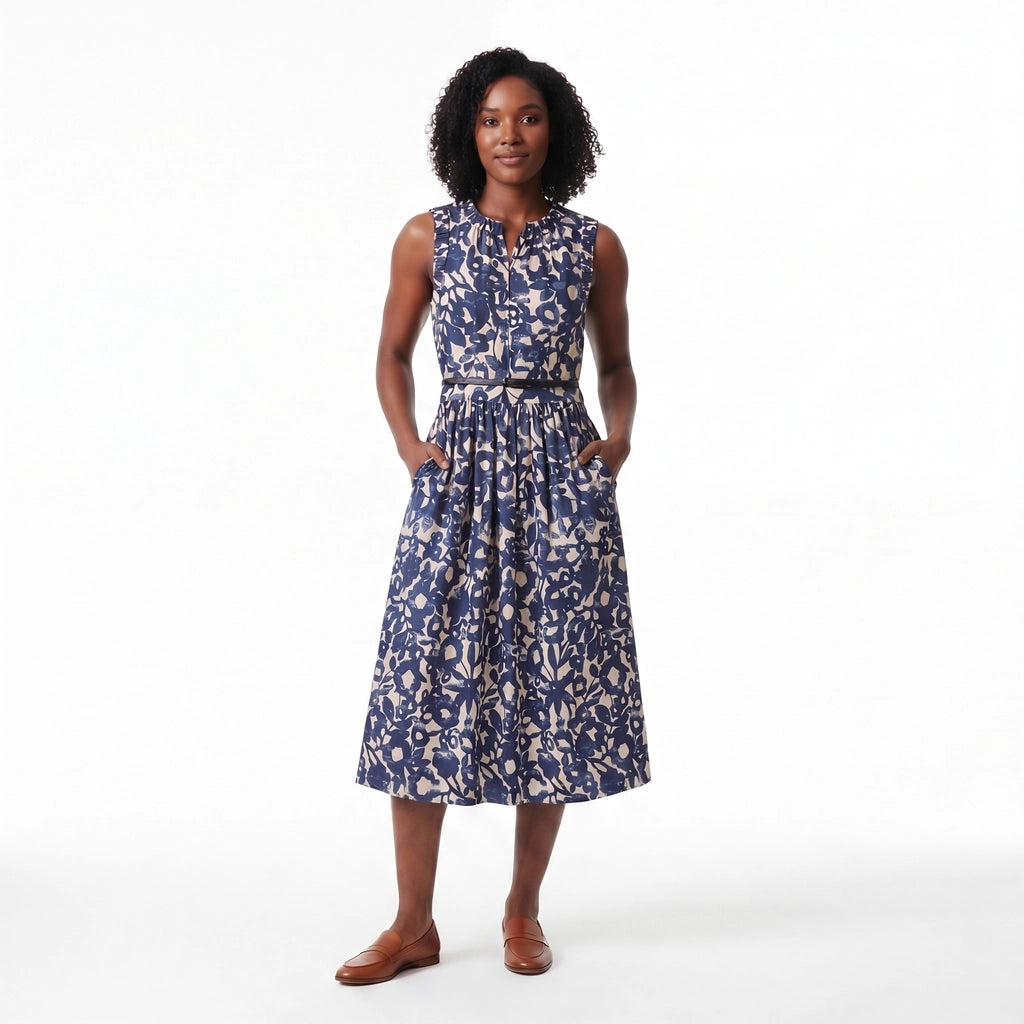 Patton Cotton Poplin Midi Dress