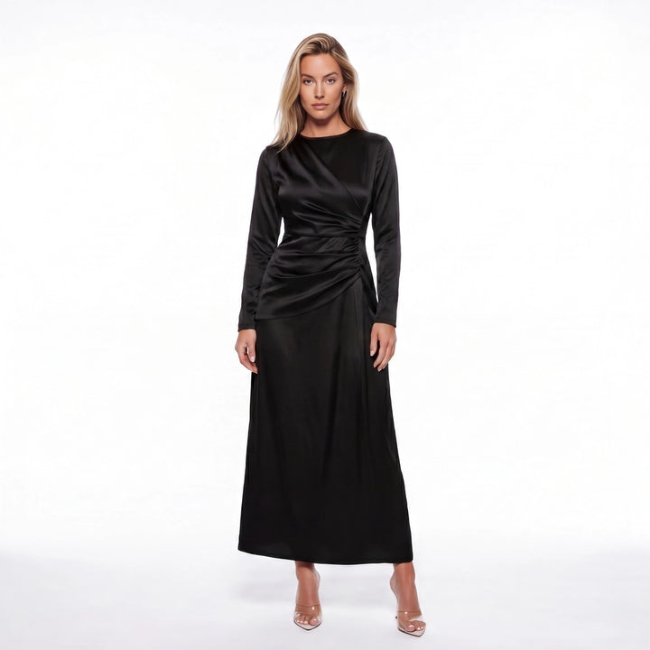 Petra Satin Midi Dress