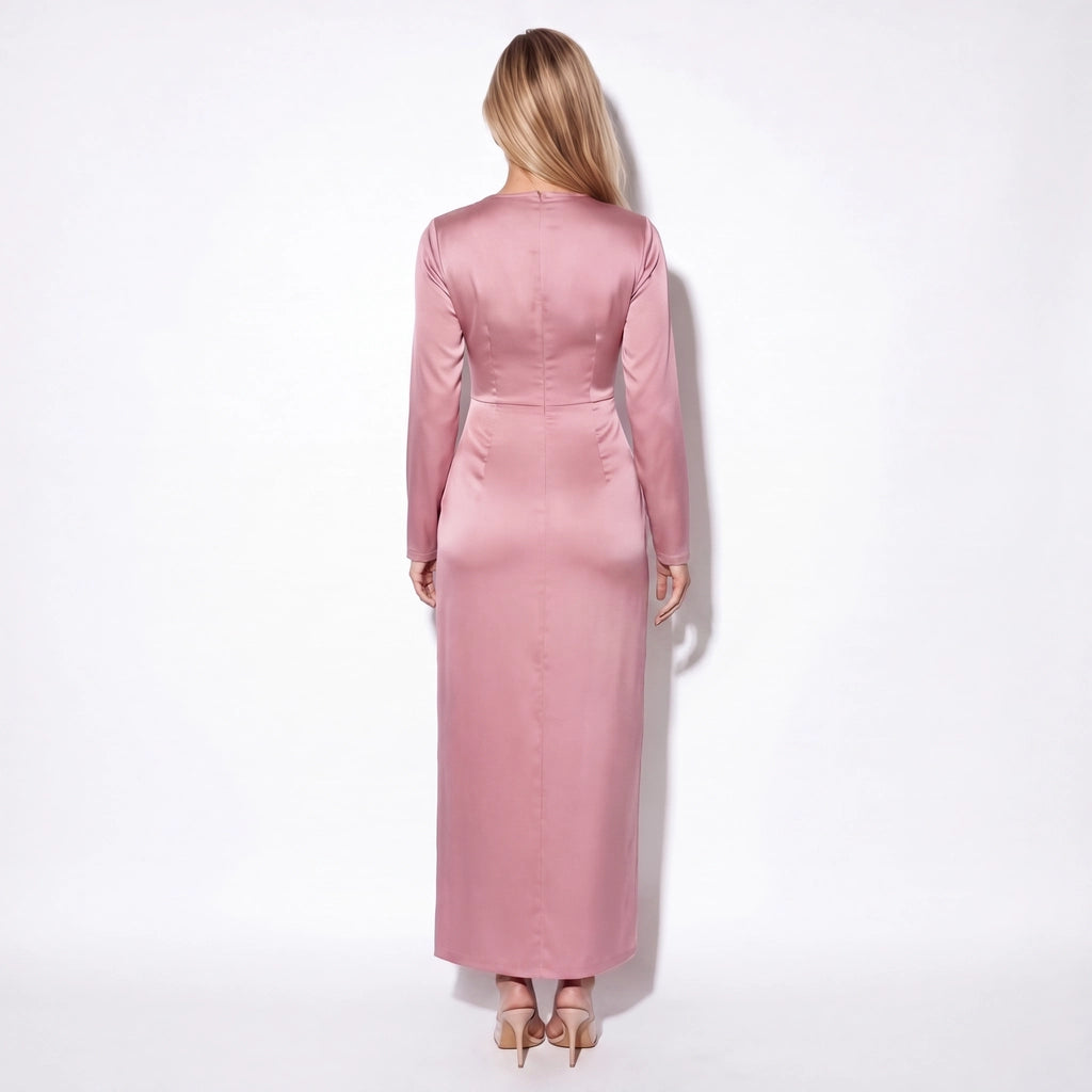 Petra Satin Midi Dress