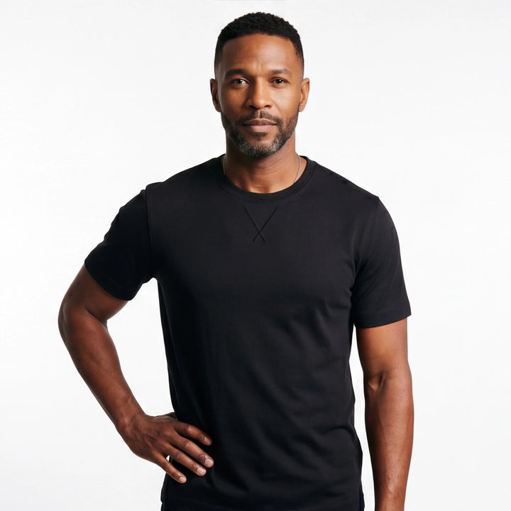 Black Burton Mercerized Cotton T-Shirt 2