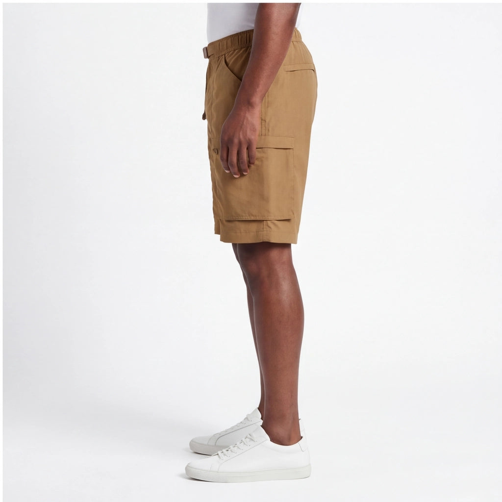 Light Brown Maximilian Quick-Dry Cargo Shorts 4