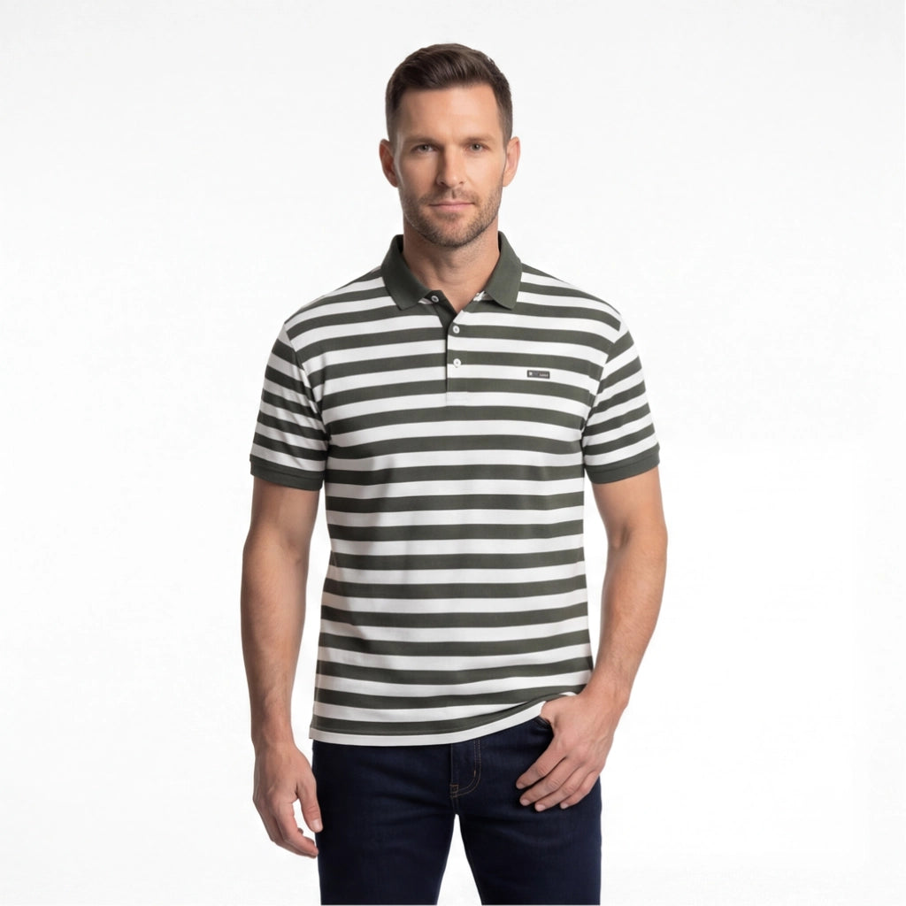 Veronica Striped Polo Shirt