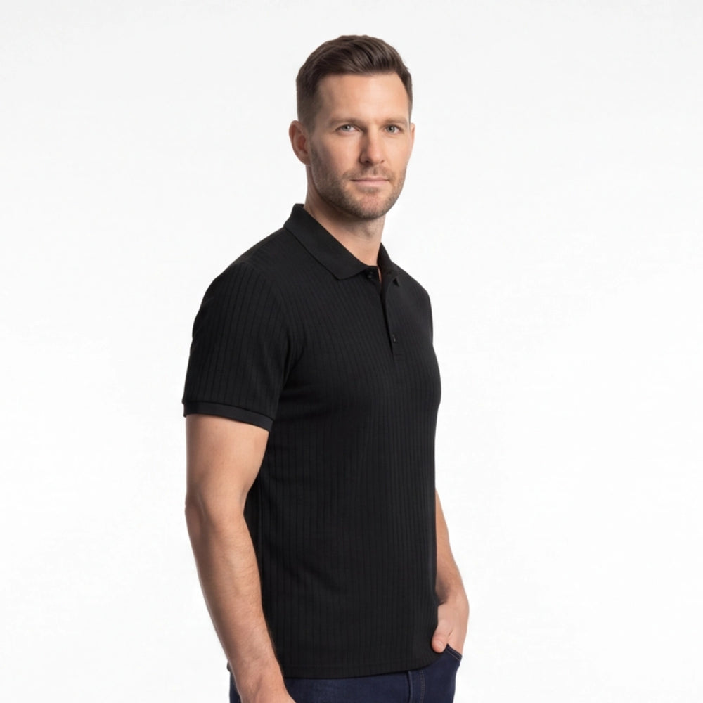 Waverly Striped Knit Polo Shirt