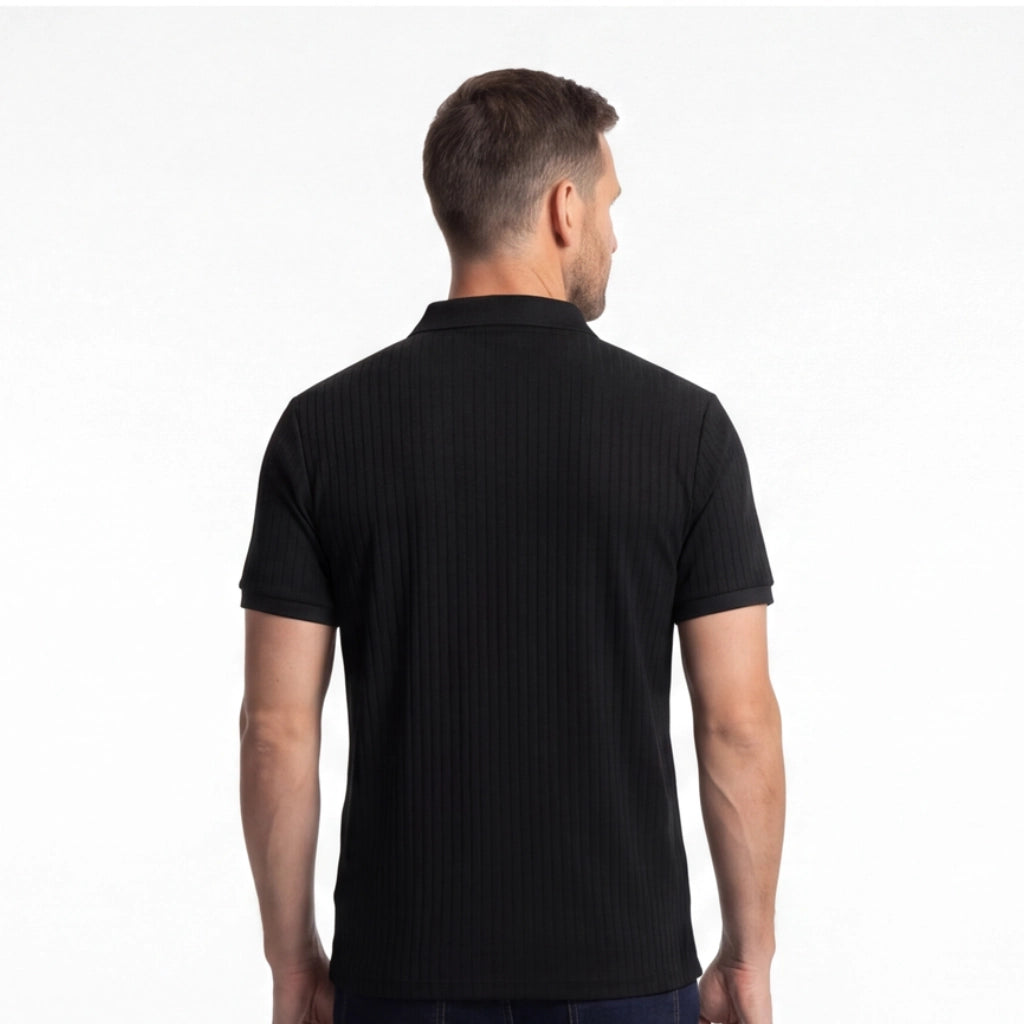Waverly Striped Knit Polo Shirt