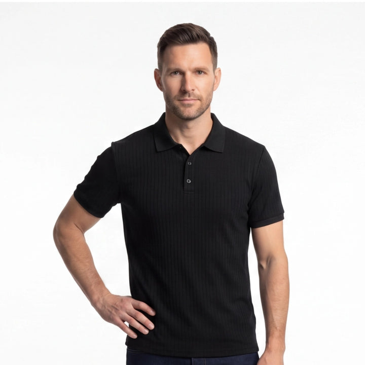 Waverly Striped Knit Polo Shirt