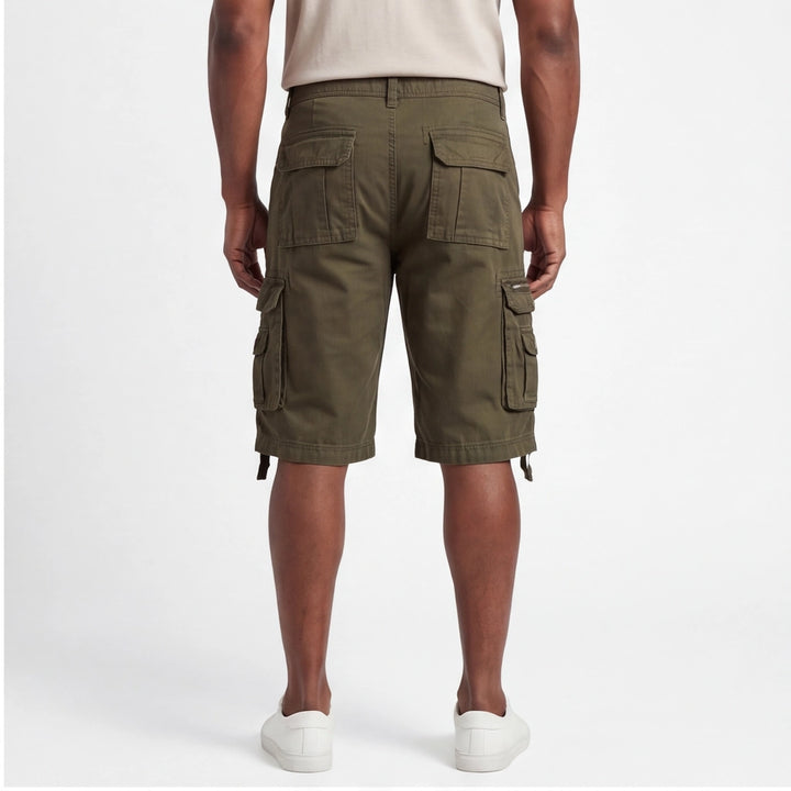 Green Gilbert Cotton Cargo Shorts 5