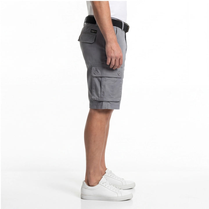 Gray Carmichael Cotton Cargo Shorts 3