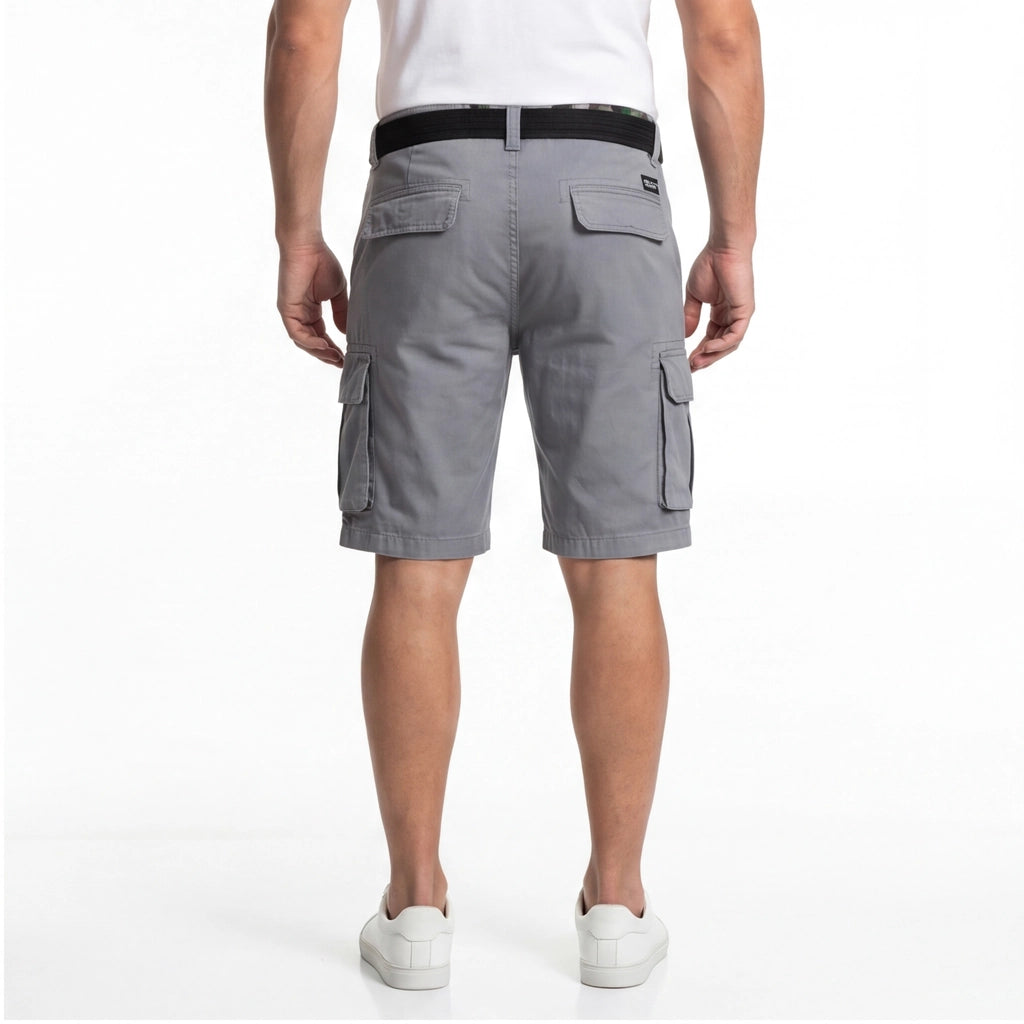 Gray Carmichael Cotton Cargo Shorts 4