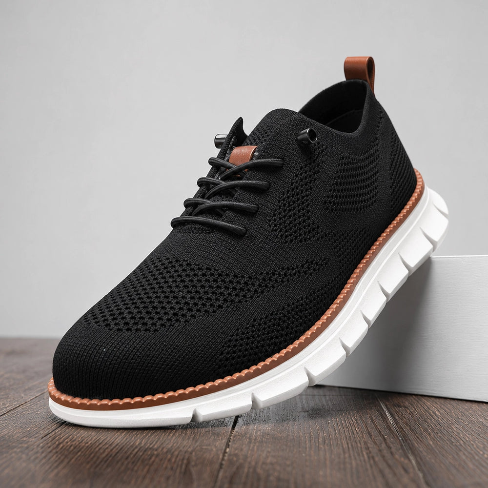 Black Sargent Breathable Knit Sneakers 1