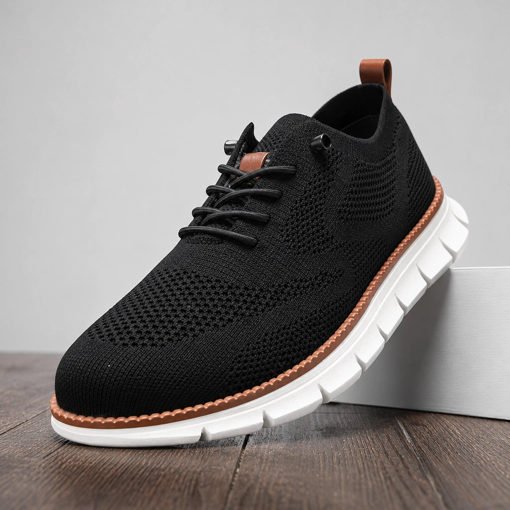 Black Sargent Breathable Knit Sneakers 1